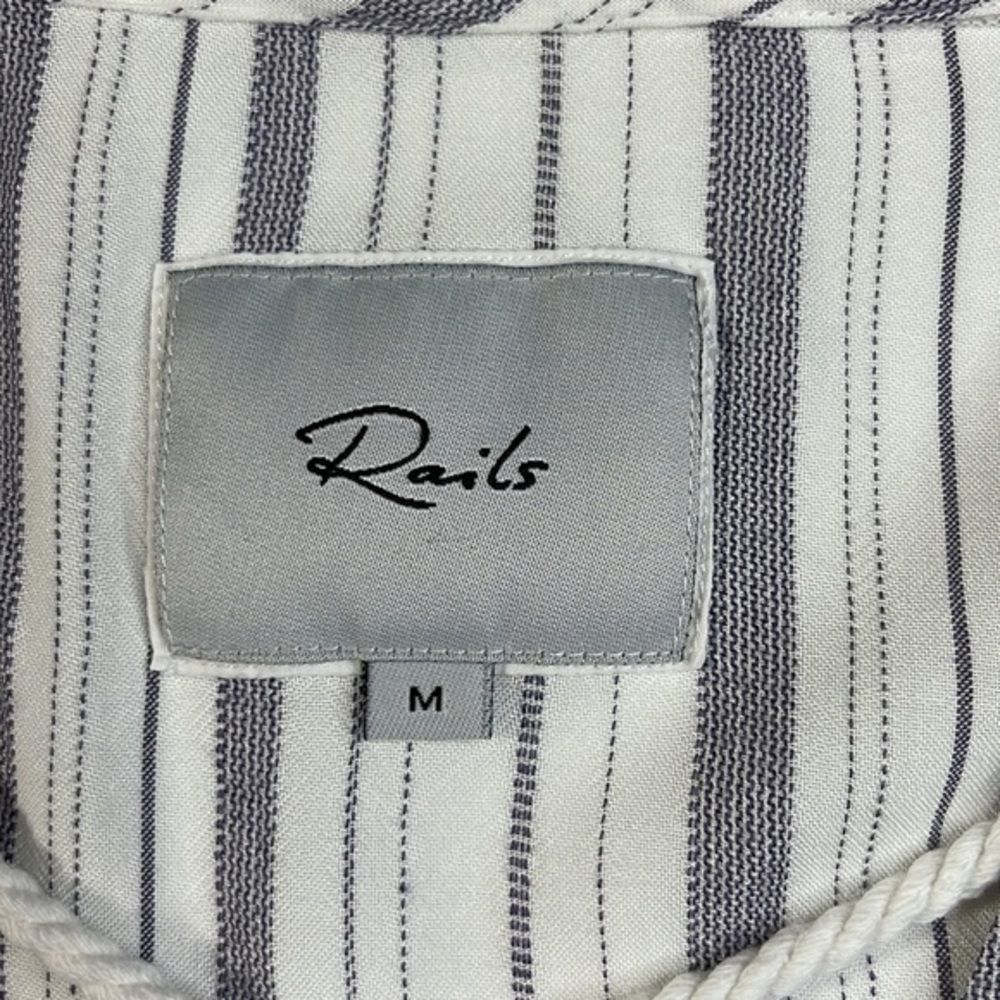 Rails Grace Patriot Stripe Lace Front Top Medium - Picture 4 of 13